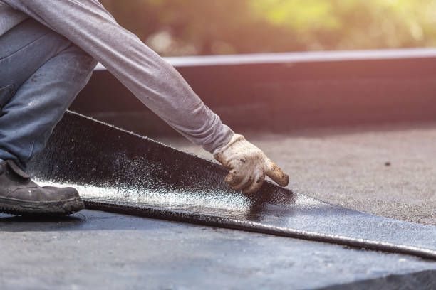 Professional Waterproofing technician working in Richwood, NJ